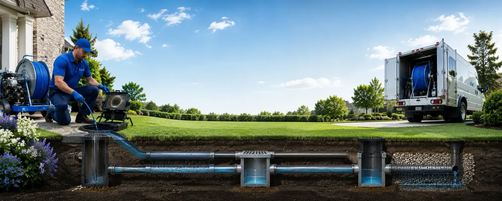 Outdoor drain cleaning information for Westover, WV